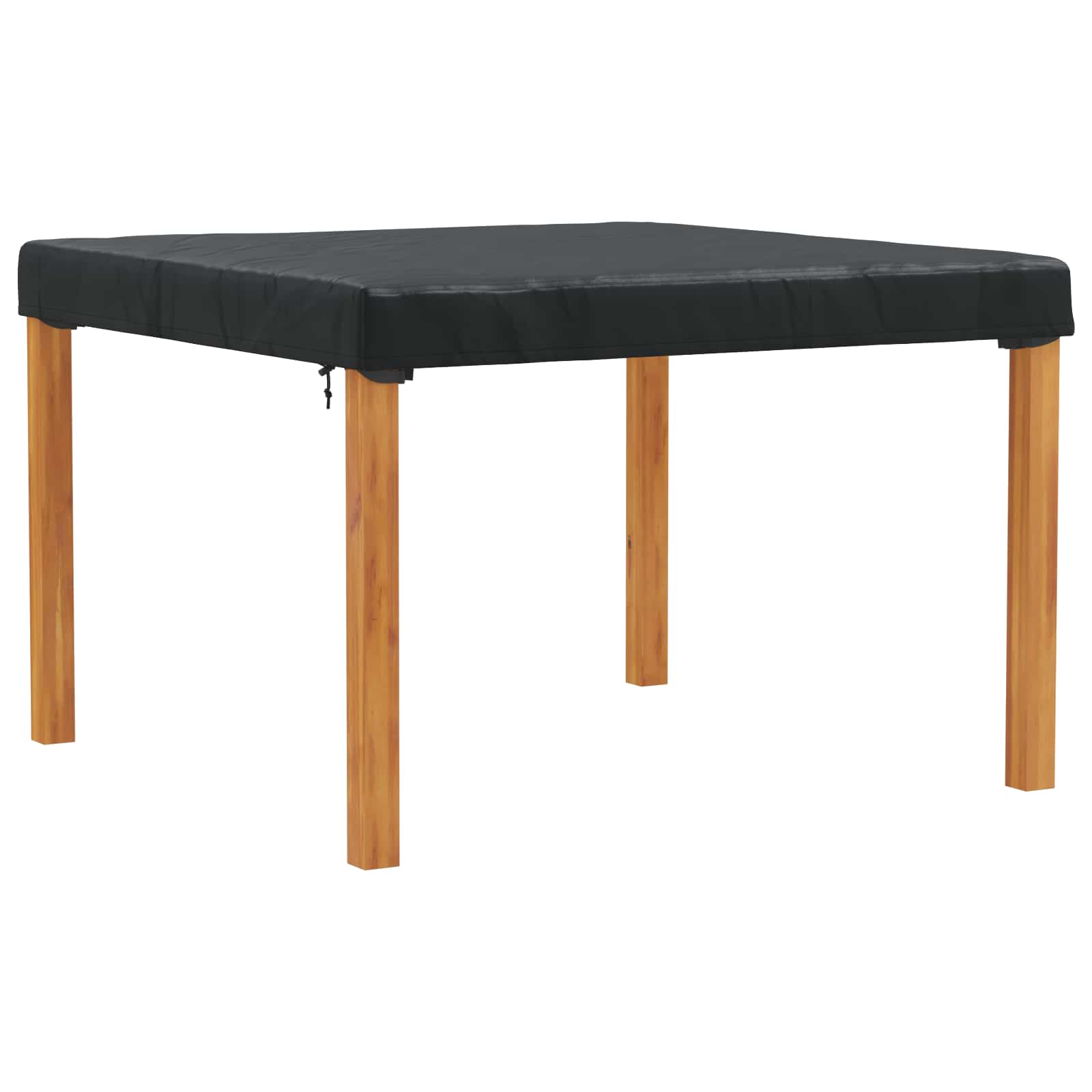 Pokrov za stol Jednobojno Crna 122 x 122 x 15 cm tkanina