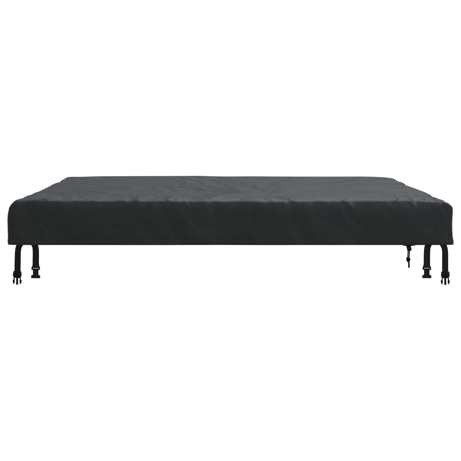 Pokrov za stol Jednobojno Crna 122 x 122 x 15 cm tkanina