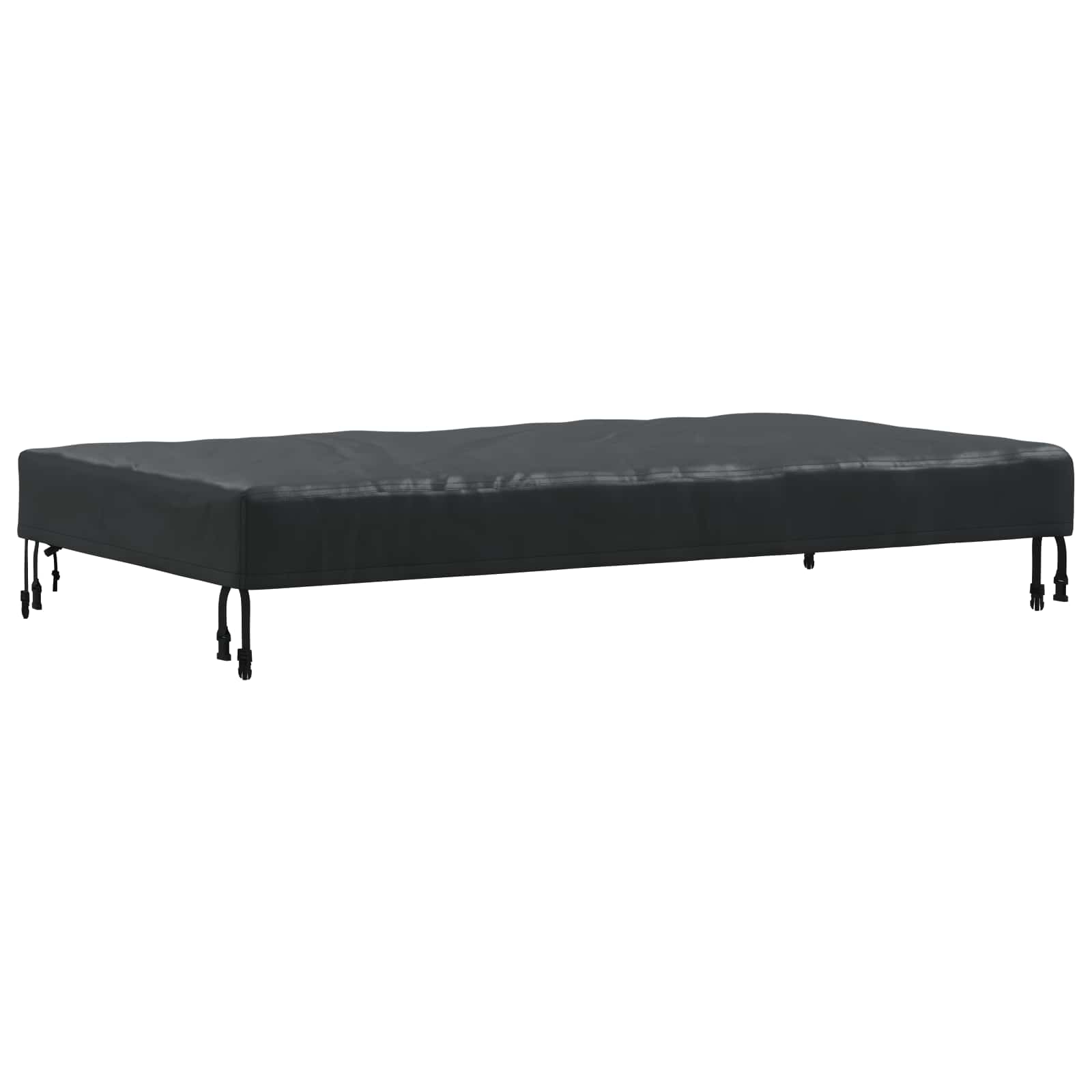 Pokrov za stol Jednobojno Crna 152 x 92 x 15 cm tkanina