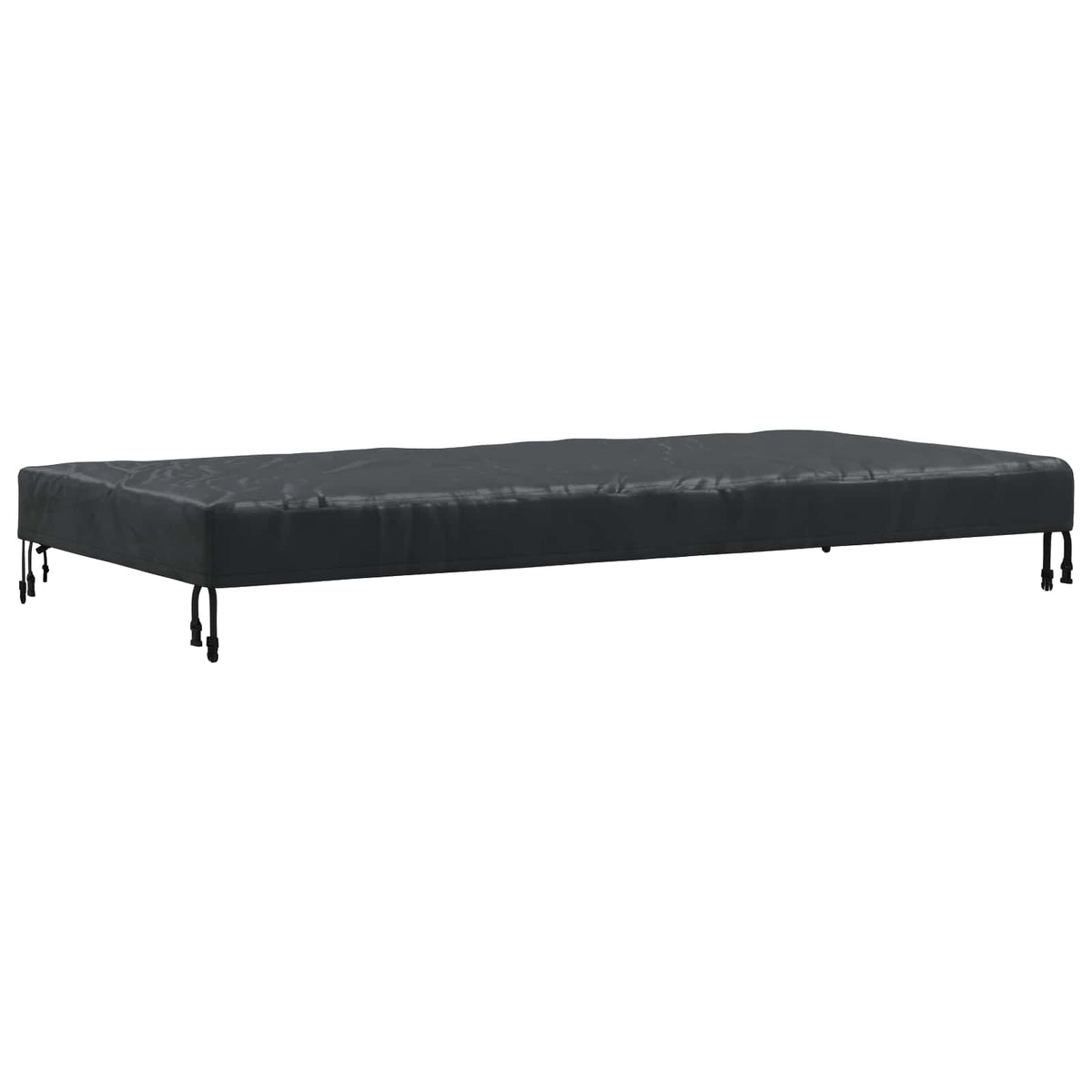 Pokrov za stol Jednobojno Crna 102 x 182 x 15 cm tkanina