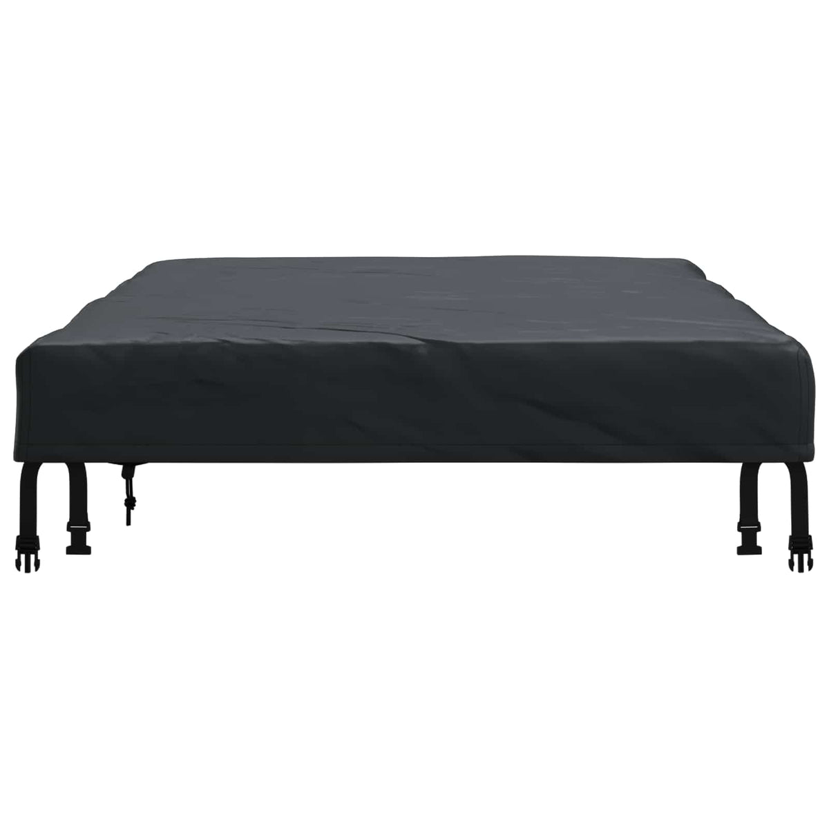 Pokrov za stol Jednobojno Crna 102 x 182 x 15 cm tkanina
