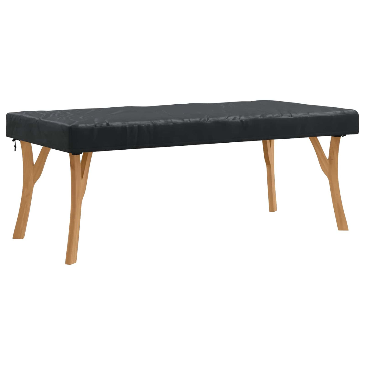 Pokrov za stol Jednobojno Crna 182 x 102 x 15 cm tkanina