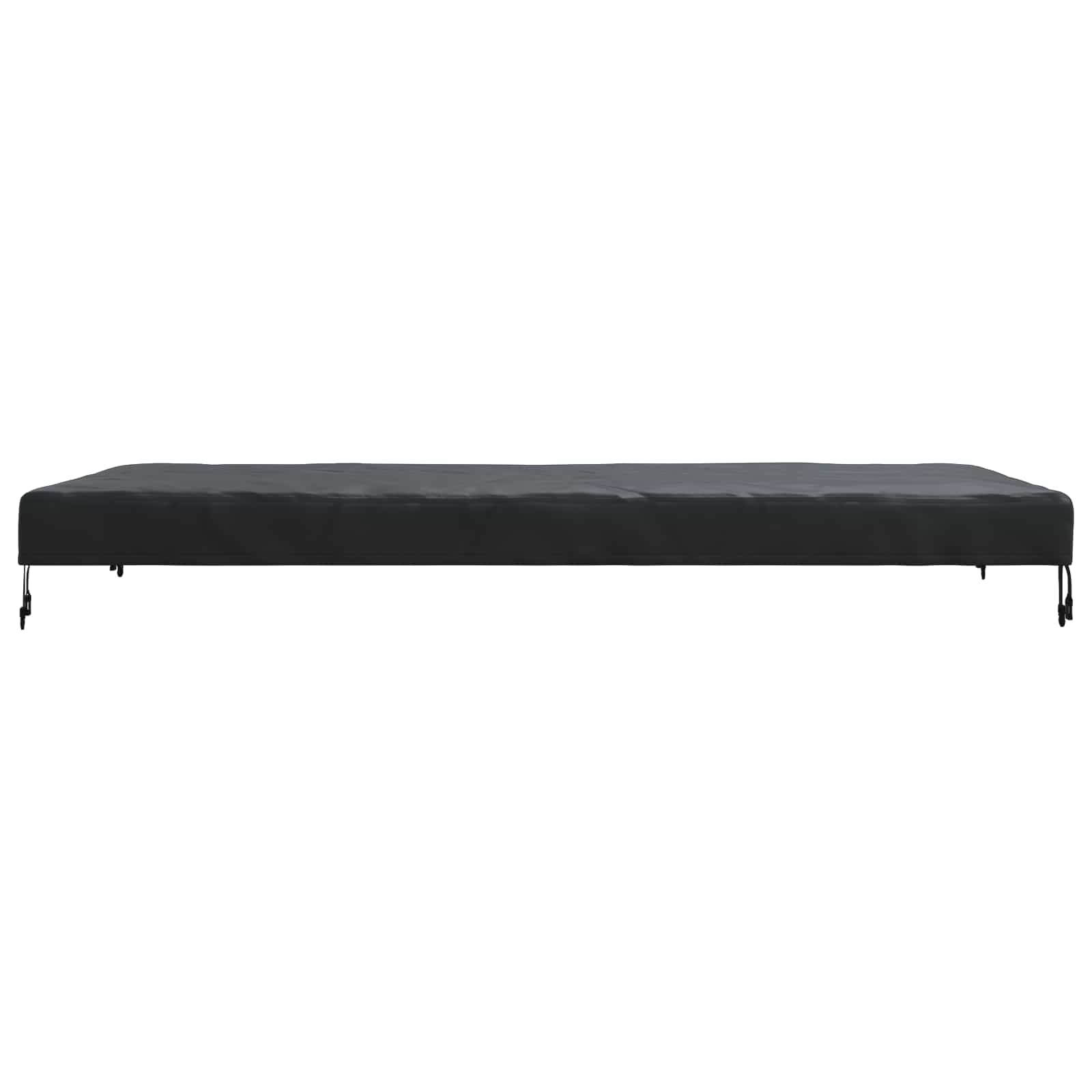 Pokrov za stol Jednobojno Crna 202 x 102 x 15 cm tkanina