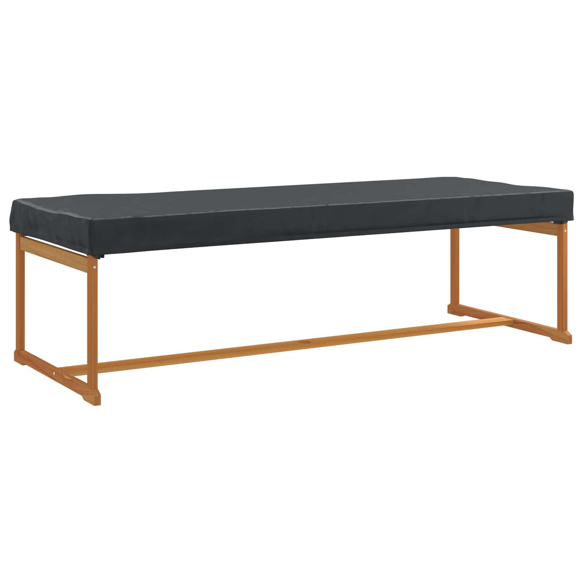 Pokrov za stol Jednobojno Crna 242 x 102 x 15 cm tkanina