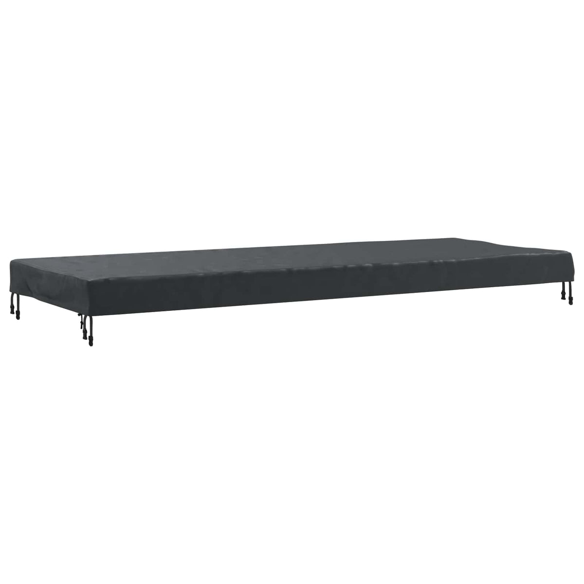 Pokrov za stol Jednobojno Crna 102 x 262 x 15 cm tkanina