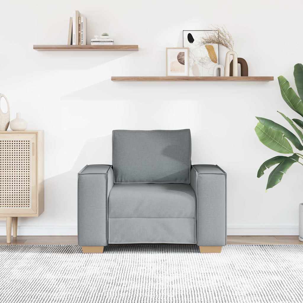 Sofa fotelja svijetlo siva 100x78x84 cm tkanina