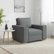 Sofa fotelja tamno siva 100x78x84 cm tkanina