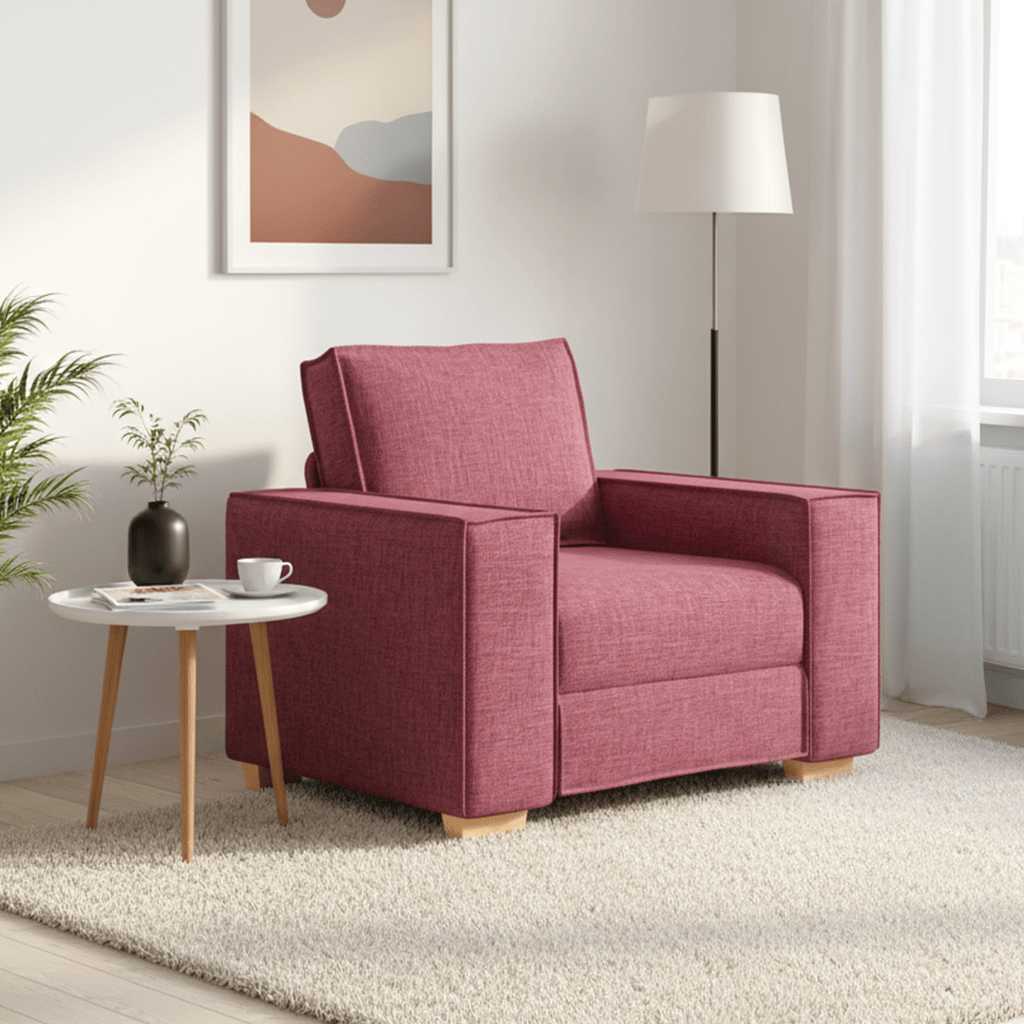 Sofa fotelja vino crvena 100x78x84 cm tkanina