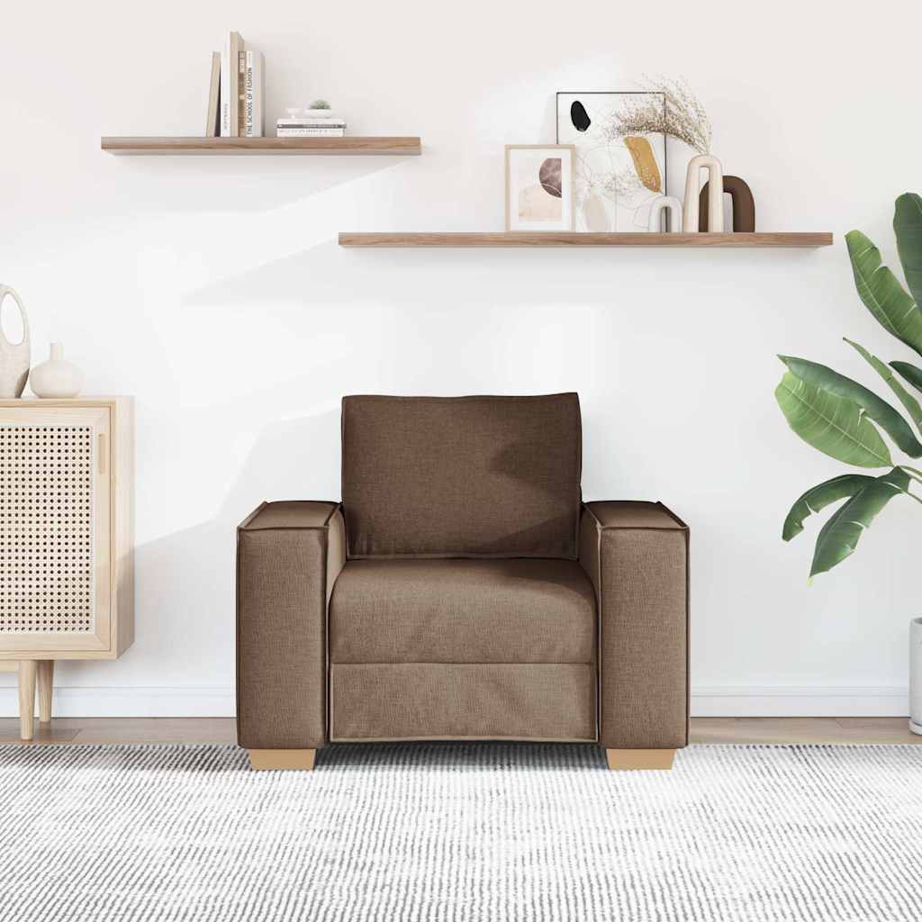 Sofa fotelja smeđa 100x78x84 cm tkanina