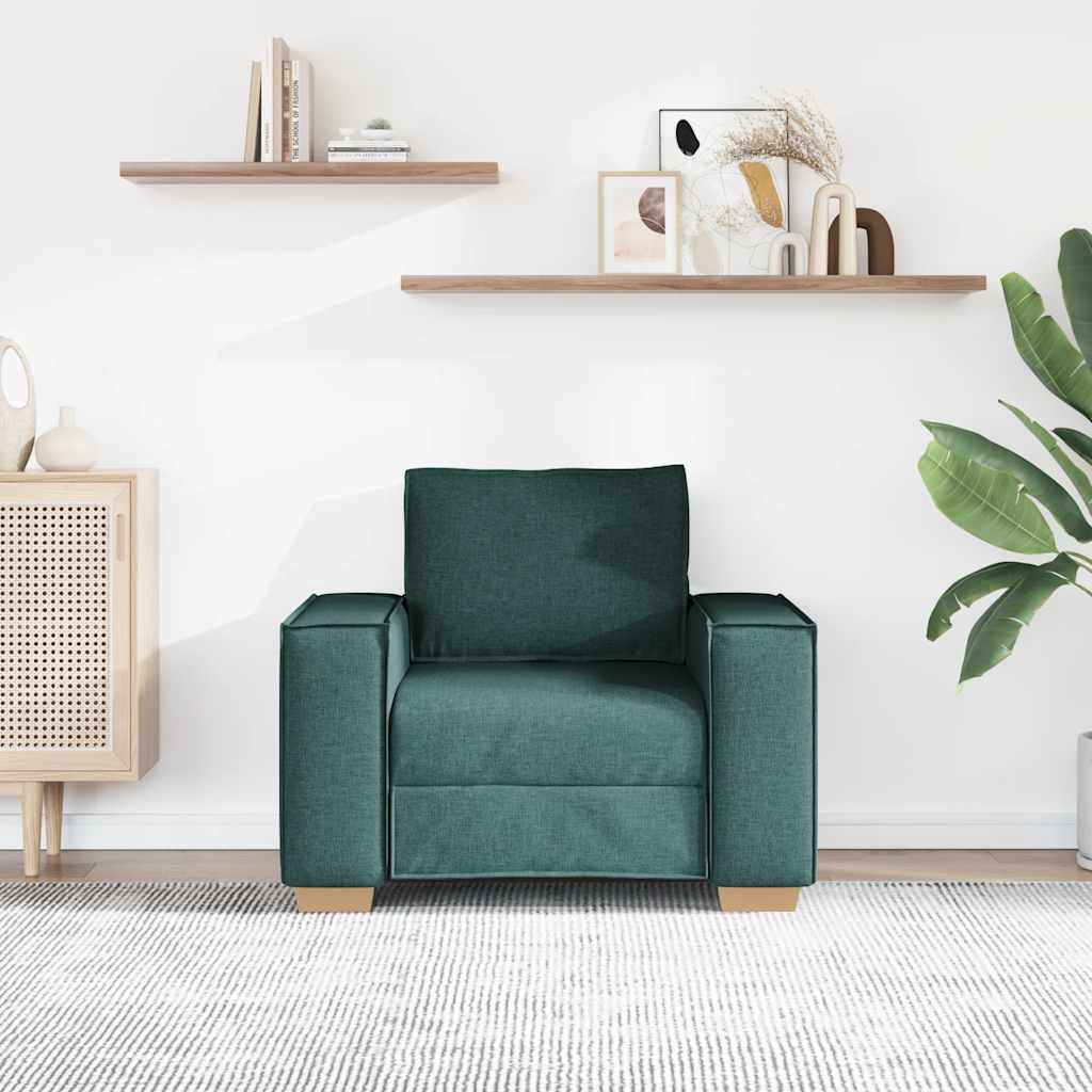 Sofa fotelja tamnozelena 100x78x84 cm tkanina
