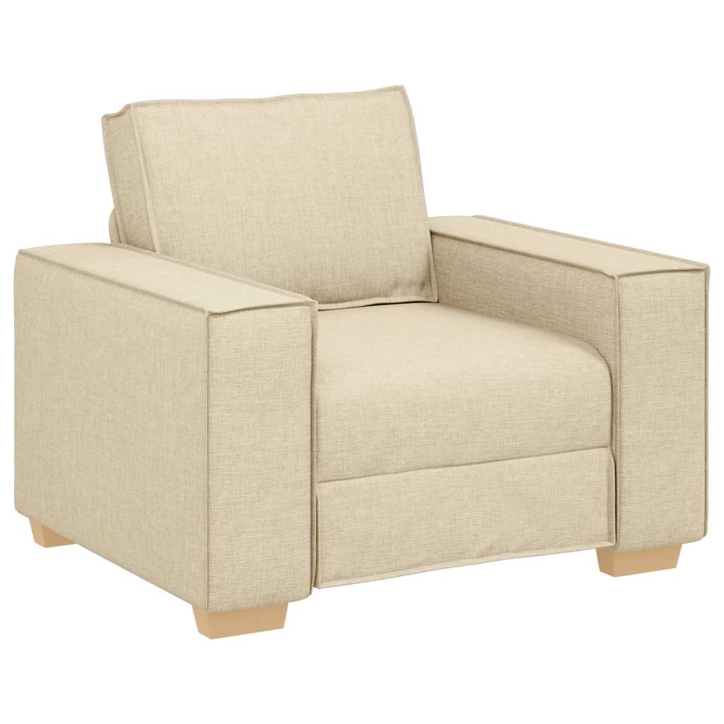 Sofa fotelja krem 100x78x84 cm tkanina