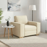 Sofa fotelja krem 100x78x84 cm tkanina