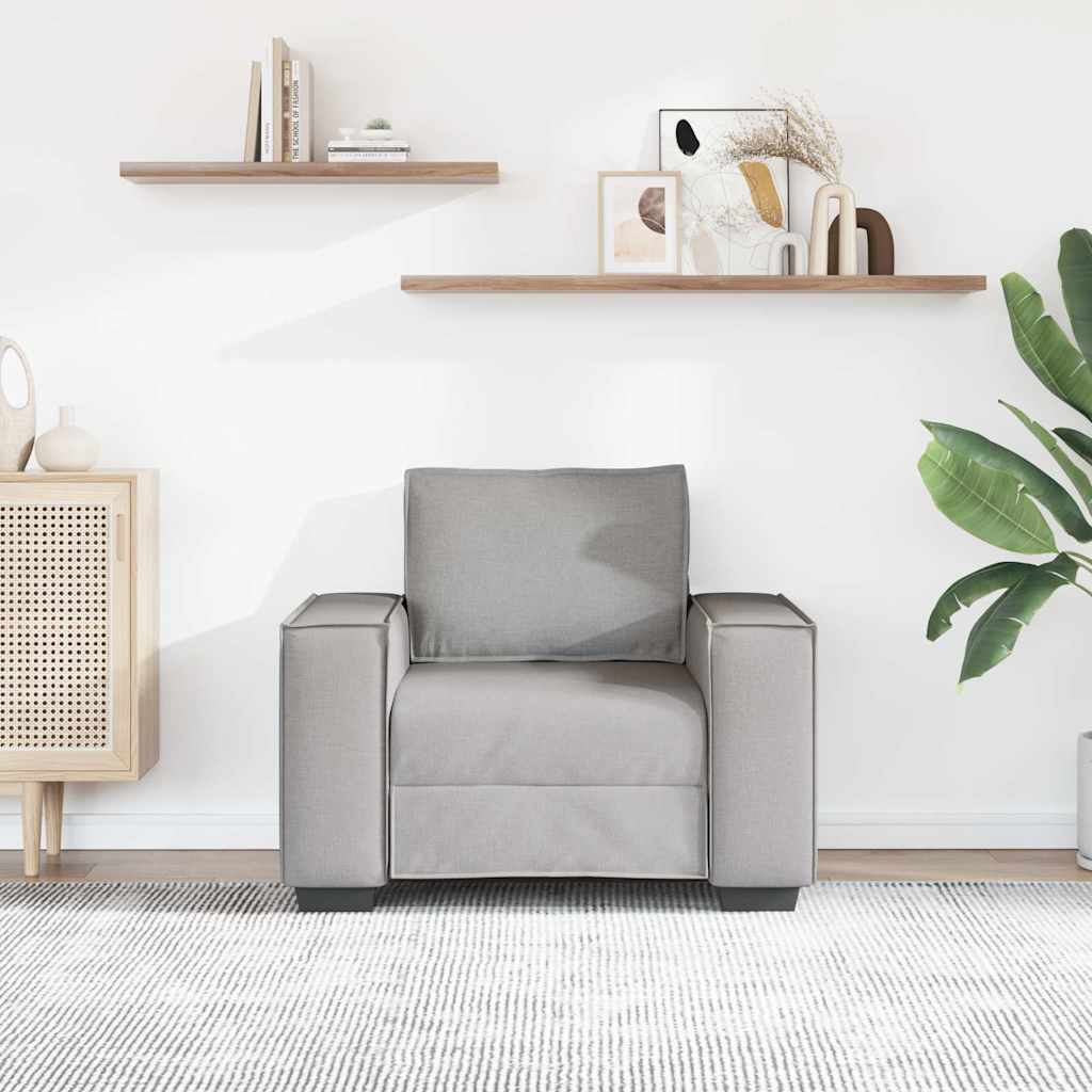 Sofa fotelja oblak sive boje 100x78x84 cm tkanina