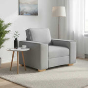 Sofa fotelja oblak sive boje 100x78x84 cm tkanina