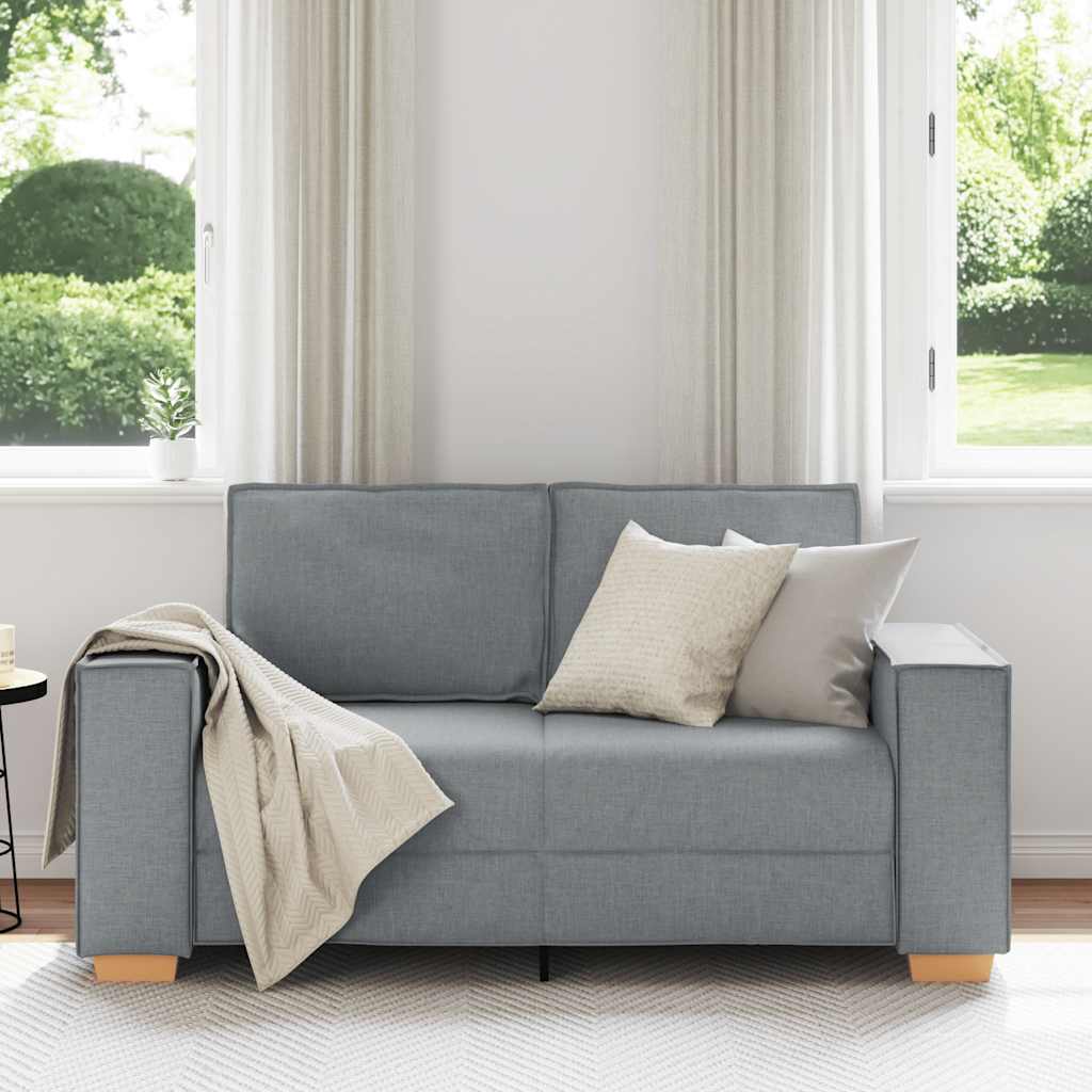 Dvosjed Sofa Svijetlo siva 160x78x84 cm Tkanina