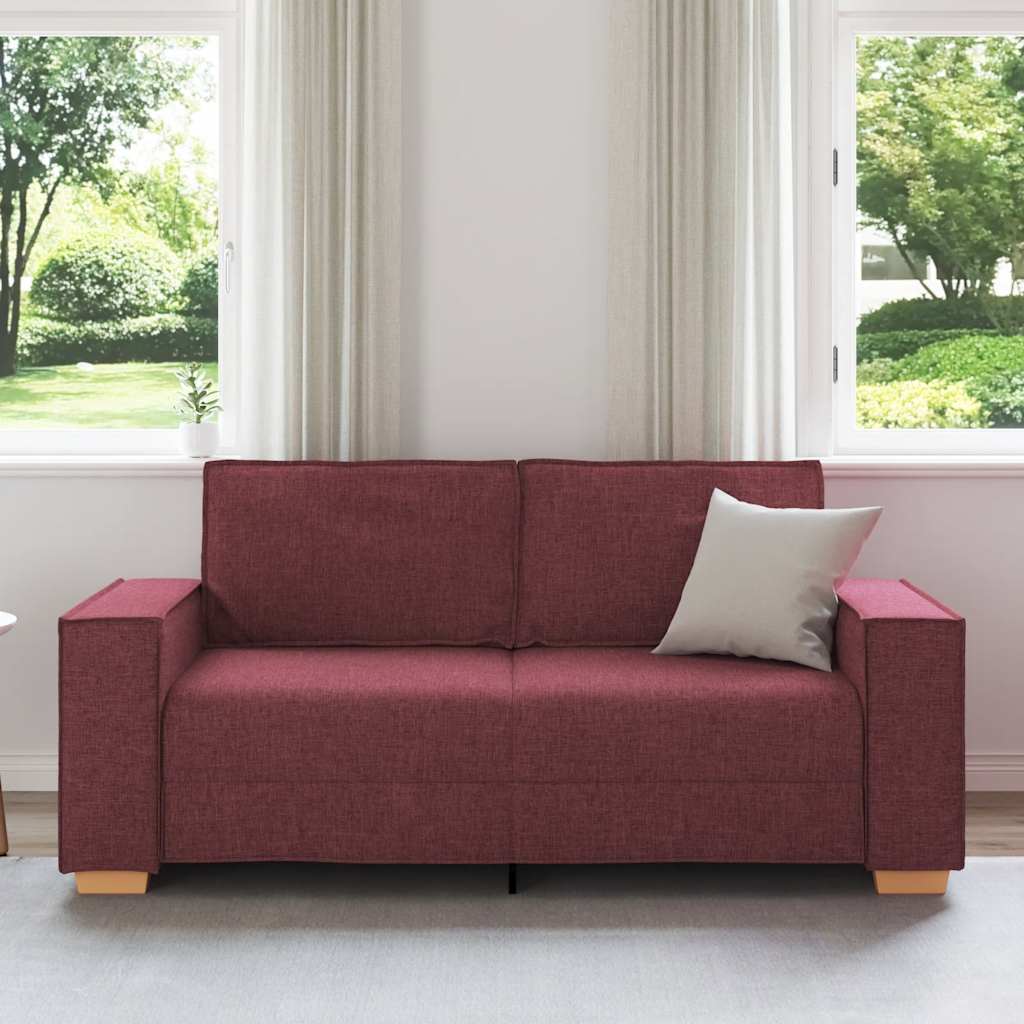 Dvosjed Kauč Vino Crvena 180x78x84 cm Tkanina