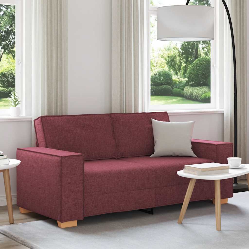 Dvosjed Kauč Vino Crvena 180x78x84 cm Tkanina