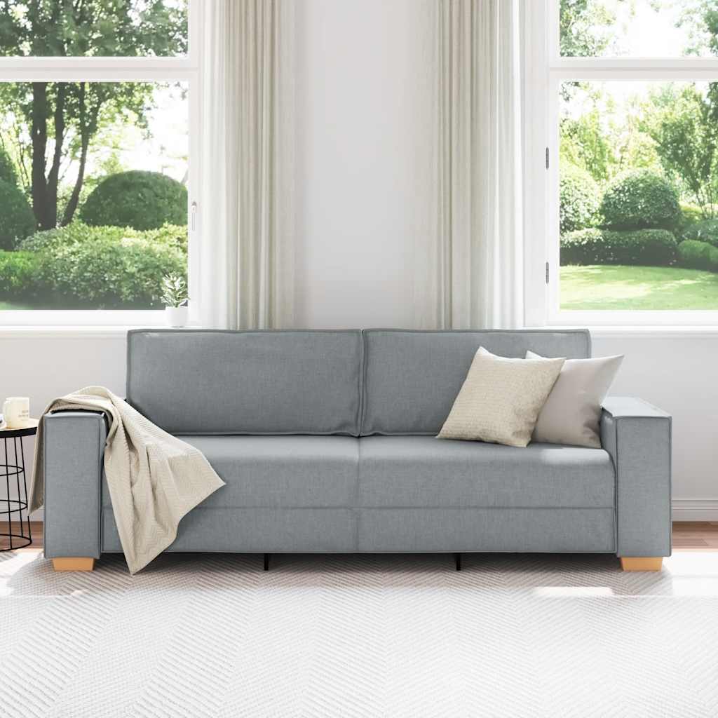 Trosjed Svijetlo siva 220x78x84 cm Tkanina