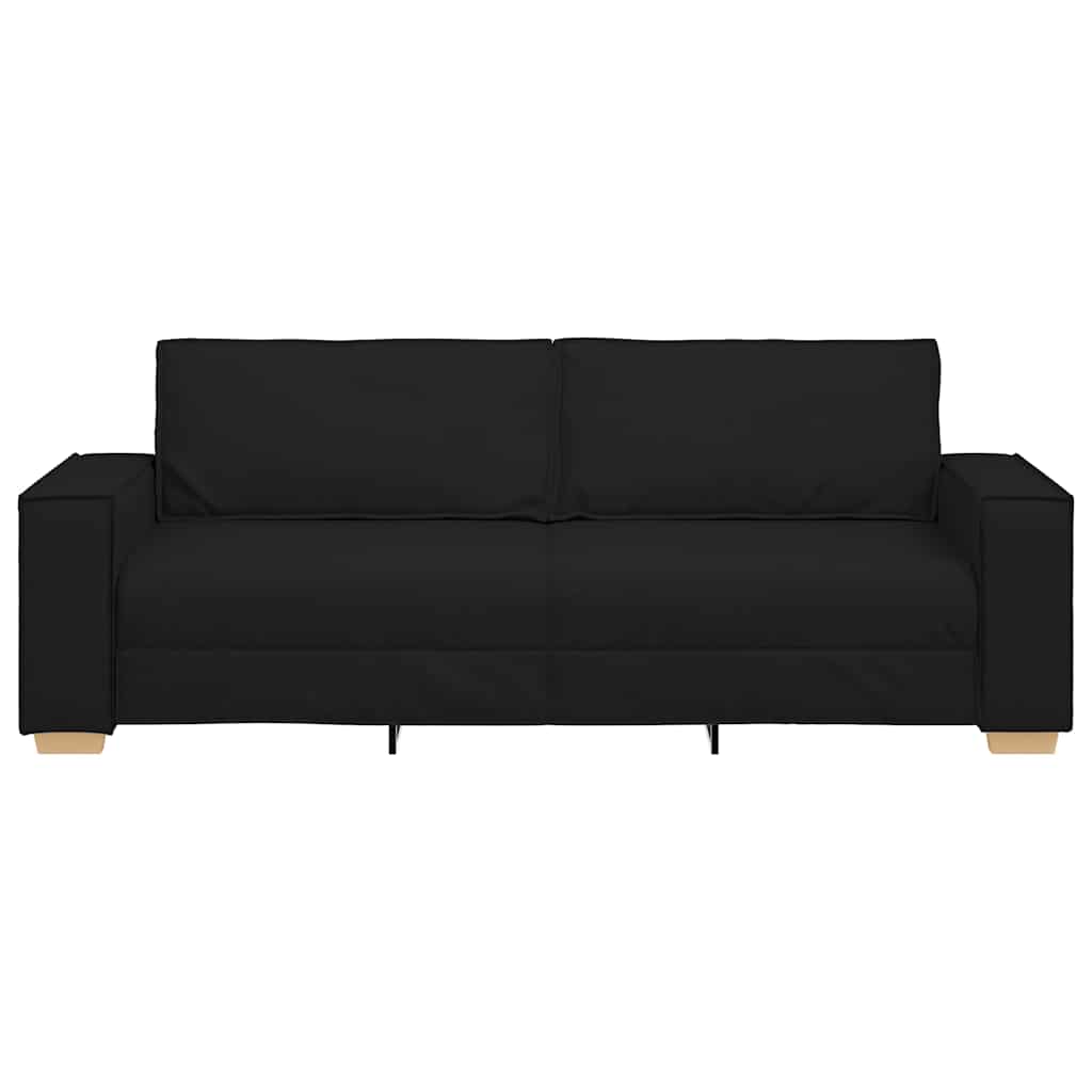 Trosjed Kauč Crni 220x78x84 cm Tkanina