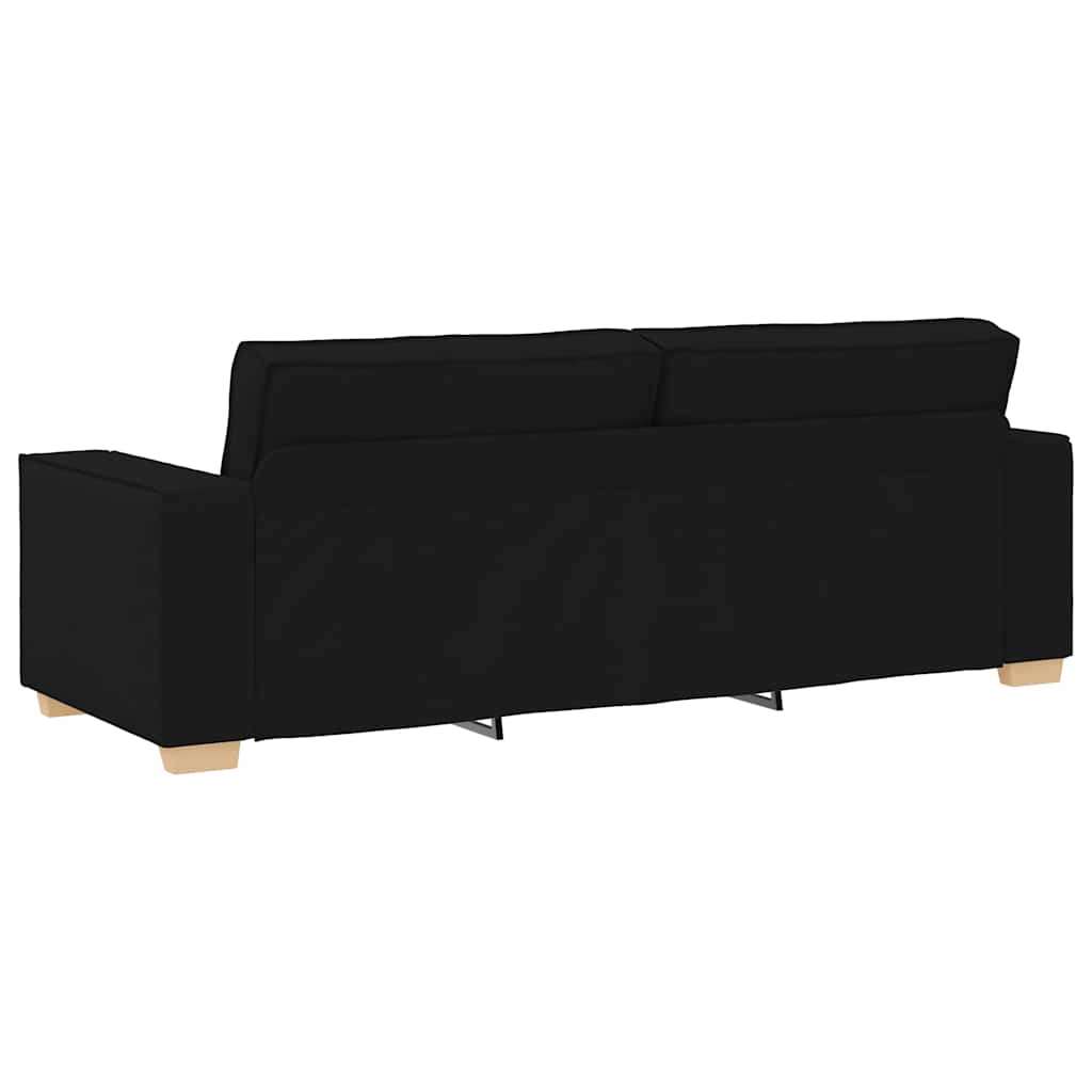 Trosjed Kauč Crni 220x78x84 cm Tkanina