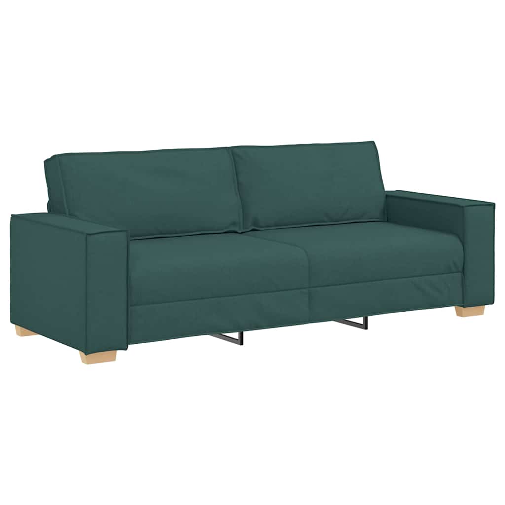Sofa za 3 osobe Tamnozelena 220 cm tkanina