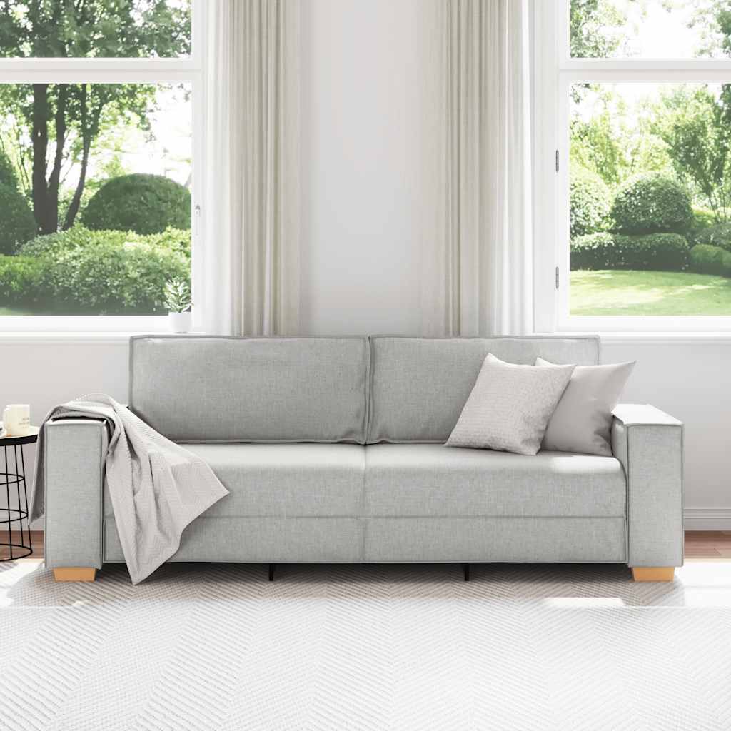 Trosjed/Kauč/Samostojeća Sofa Oblačno Siva 220x78x84 cm Tkanina