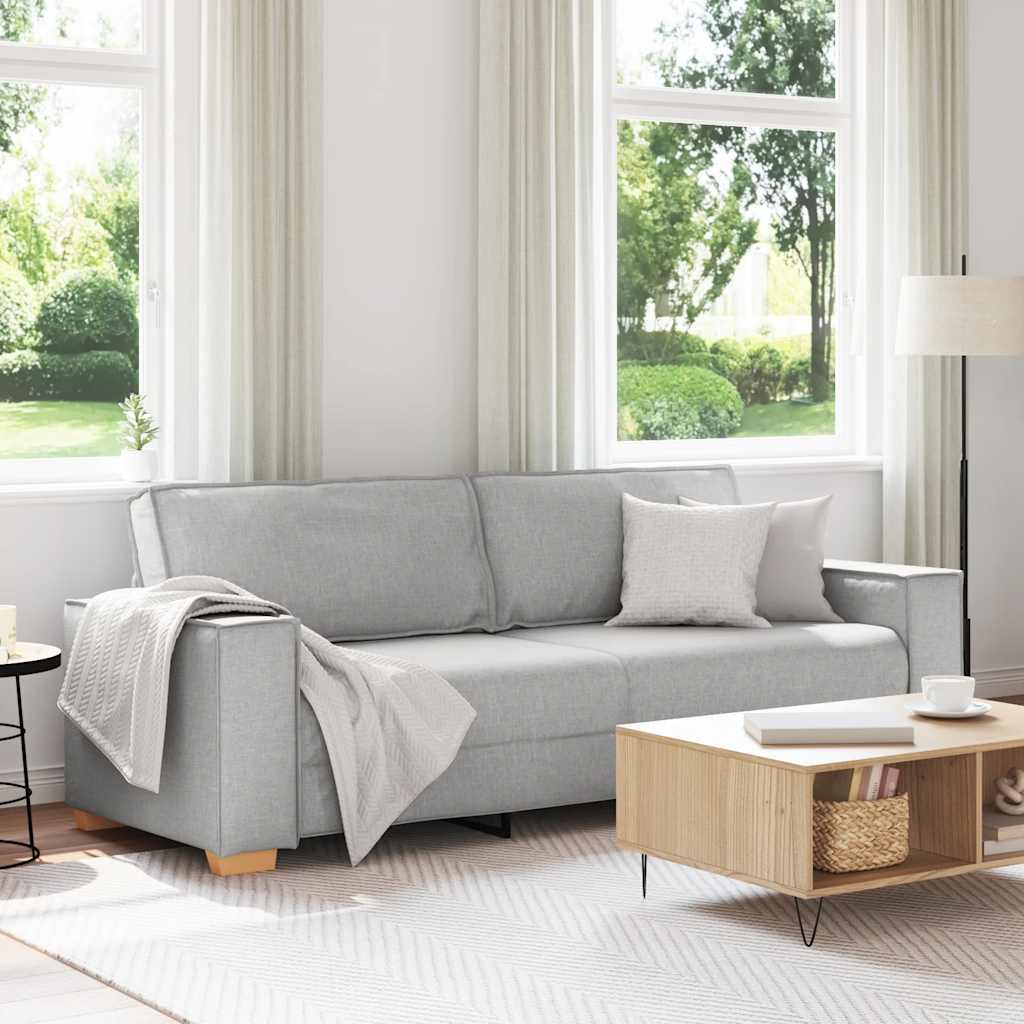 Trosjed/Kauč/Samostojeća Sofa Oblačno Siva 220x78x84 cm Tkanina