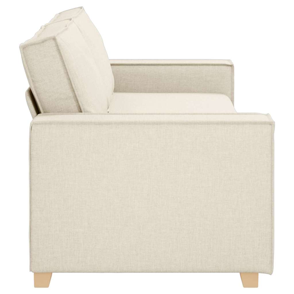 Sofa za 3 osobe Bež 220 cm Platnasta tkanina
