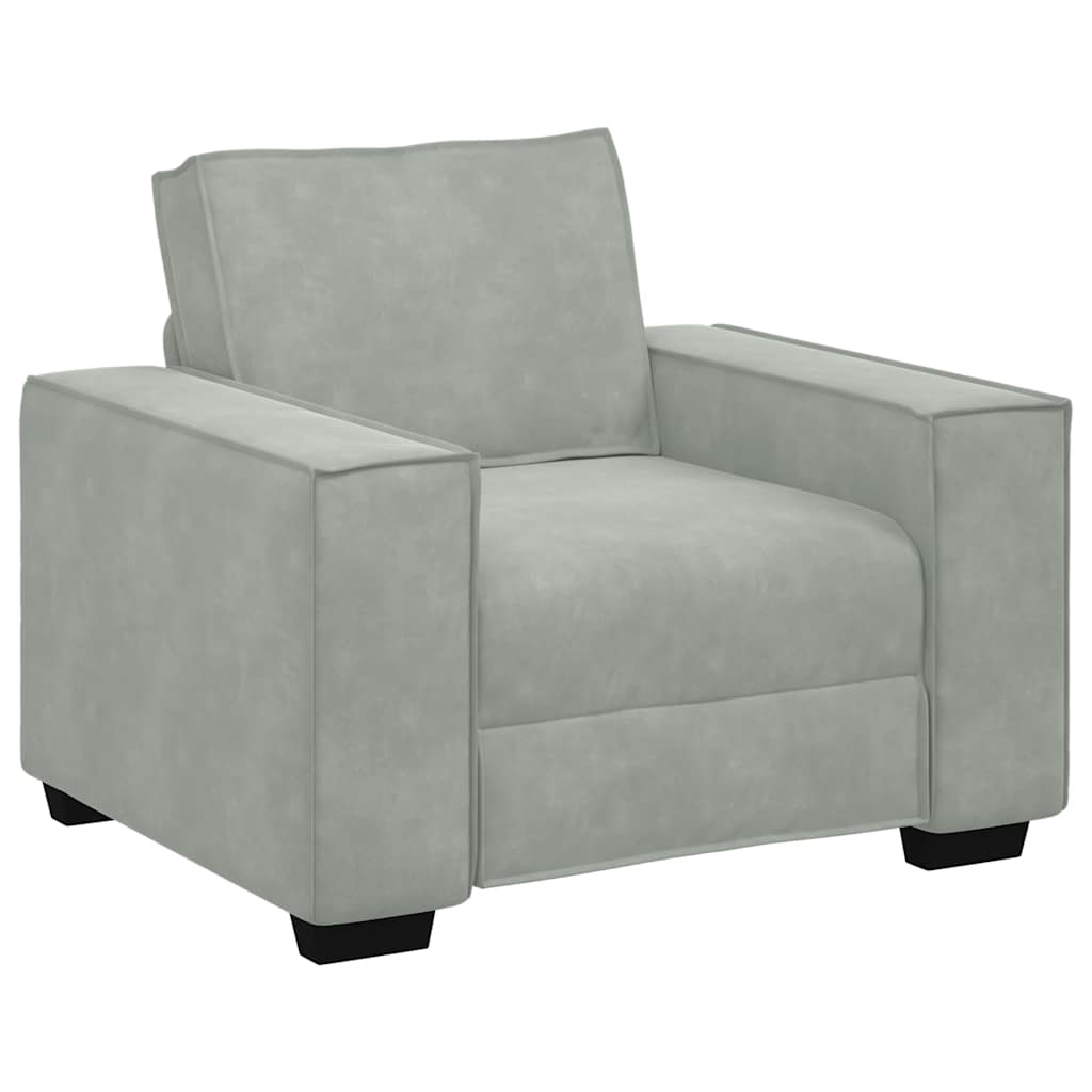 Sofa fotelja svijetlosiva 100x78x84 cm baršun