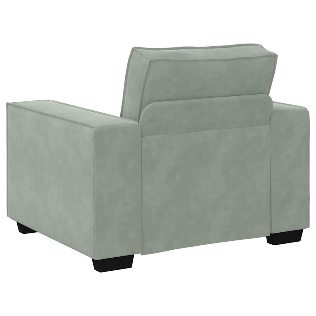 Sofa fotelja svijetlosiva 100x78x84 cm baršun
