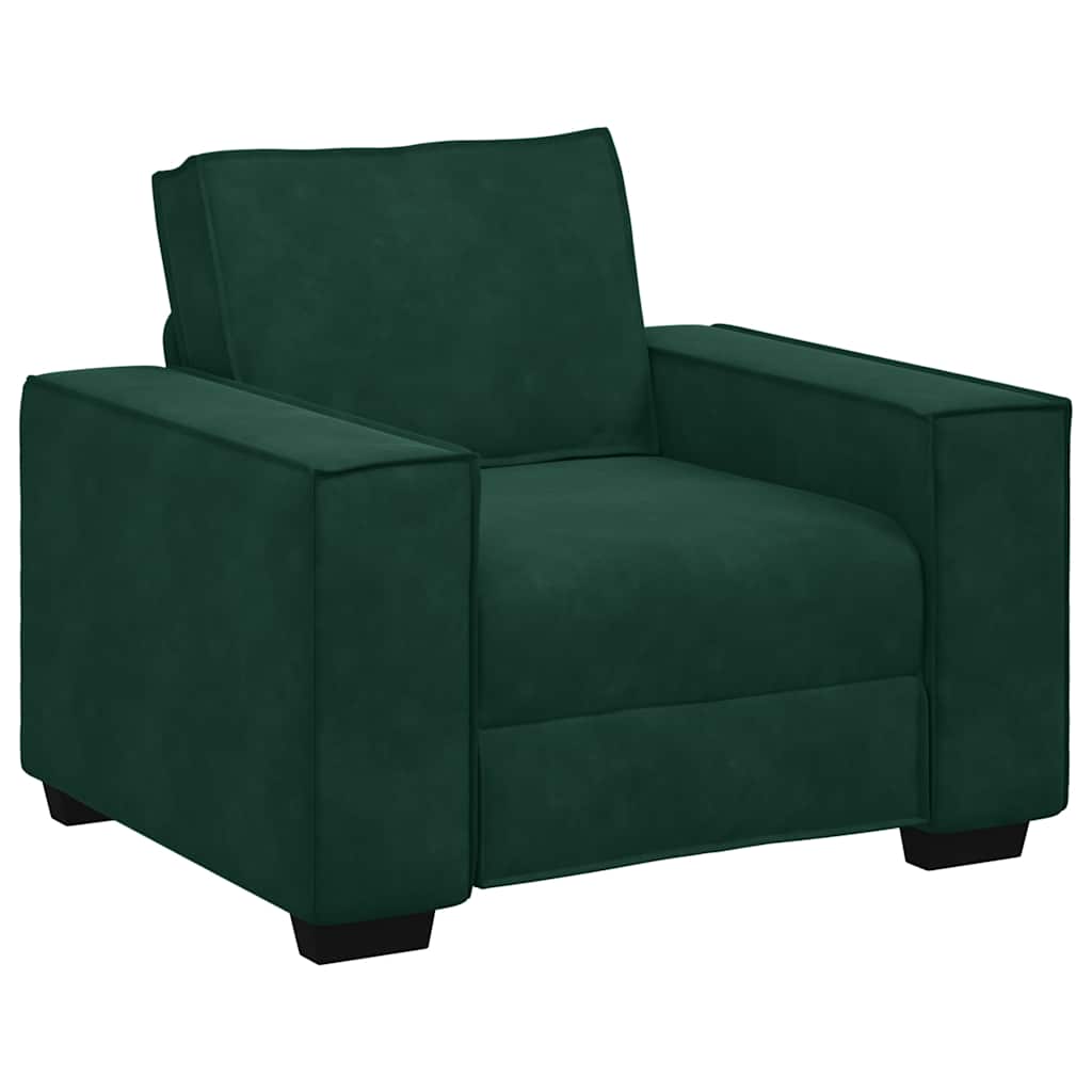 Sofa fotelja tamnozelena 100x78x84 cm baršun
