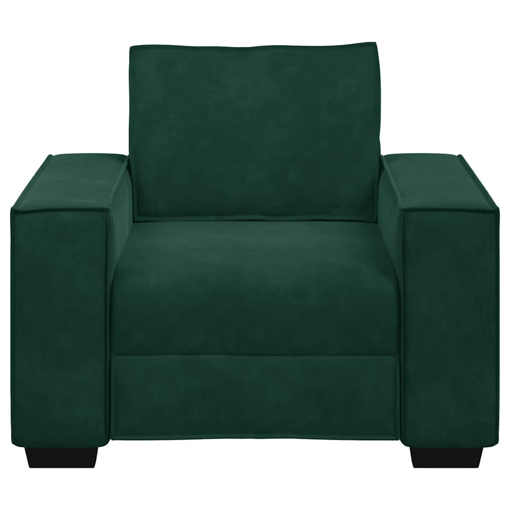 Sofa fotelja tamnozelena 100x78x84 cm baršun