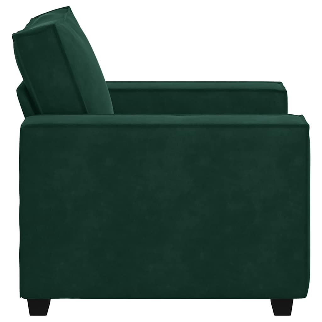 Sofa fotelja tamnozelena 100x78x84 cm baršun