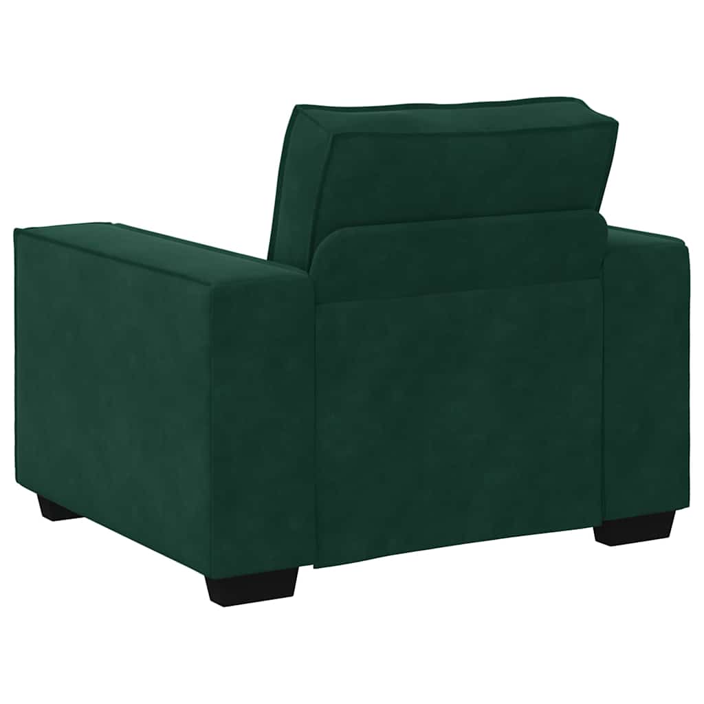 Sofa fotelja tamnozelena 100x78x84 cm baršun