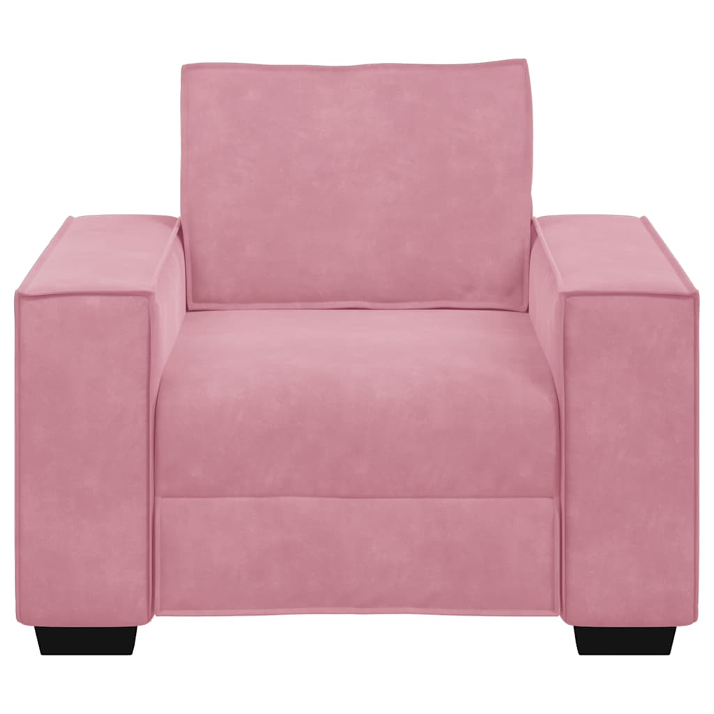 Sofa fotelja roza 100x78x84 cm baršun