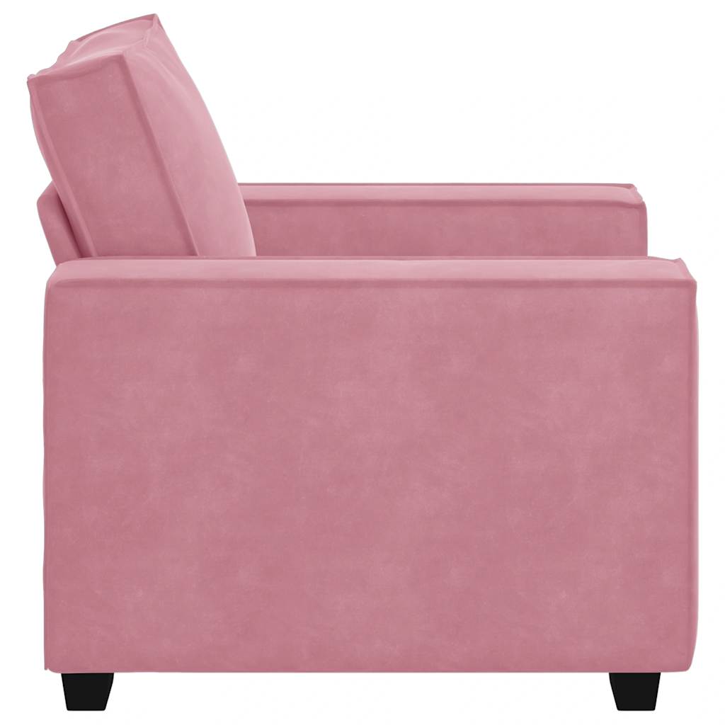 Sofa fotelja roza 100x78x84 cm baršun