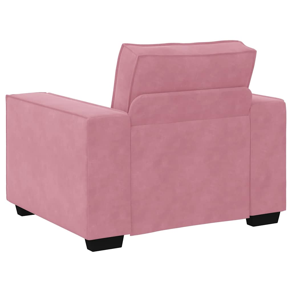 Sofa fotelja roza 100x78x84 cm baršun