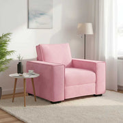 Sofa fotelja roza 100x78x84 cm baršun