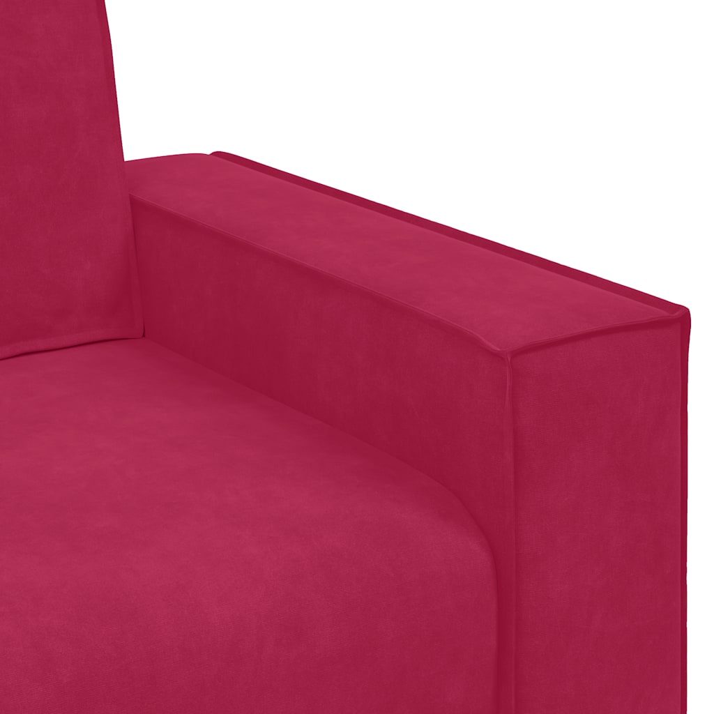 Sofa fotelja vino crvena 100x78x84 cm baršun
