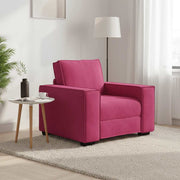 Sofa fotelja vino crvena 100x78x84 cm baršun