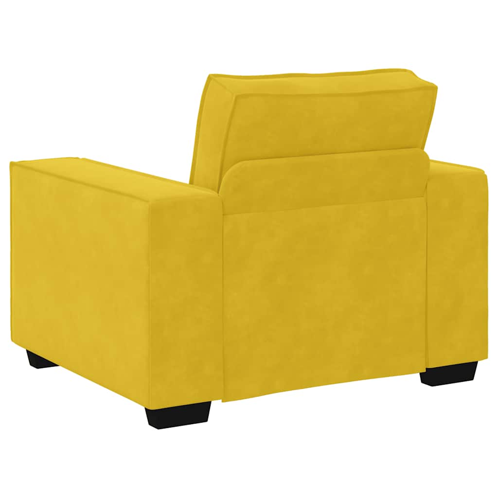 Sofa fotelja žuta 100x78x84 cm baršun