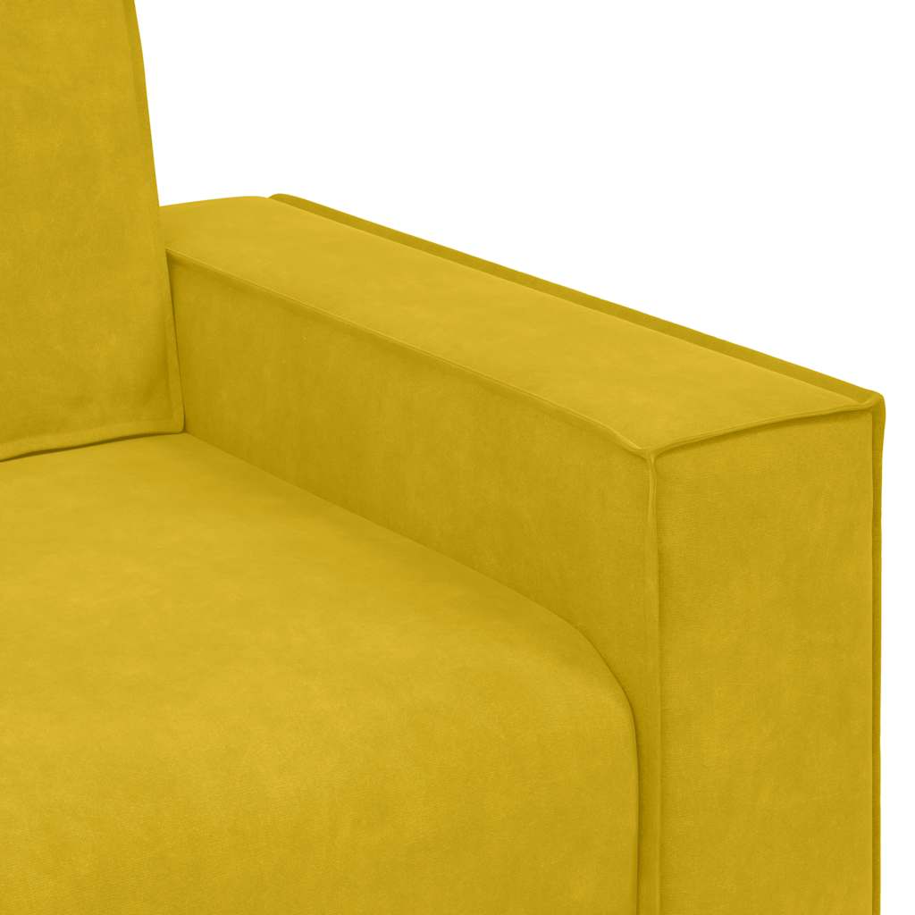 Sofa fotelja žuta 100x78x84 cm baršun