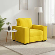 Sofa fotelja žuta 100x78x84 cm baršun