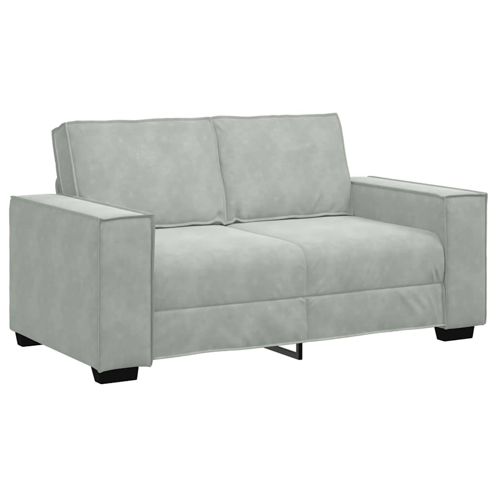 Dvosjed Sofa Svijetlosiva 160x78x84 cm Baršun
