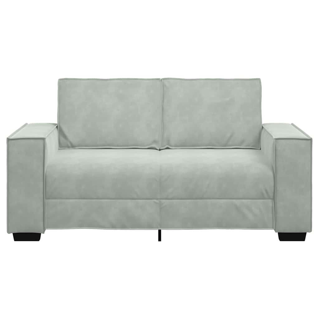 Dvosjed Sofa Svijetlosiva 160x78x84 cm Baršun