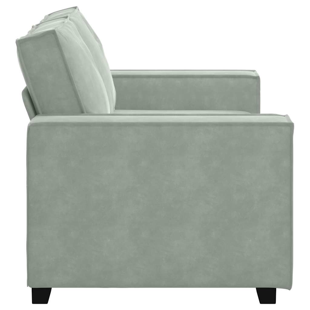 Dvosjed Sofa Svijetlosiva 160x78x84 cm Baršun
