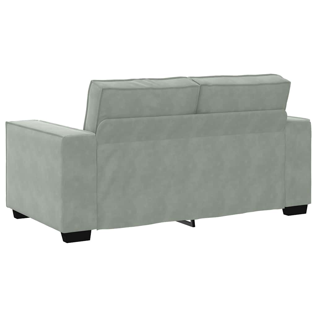 Dvosjed Sofa Svijetlosiva 160x78x84 cm Baršun