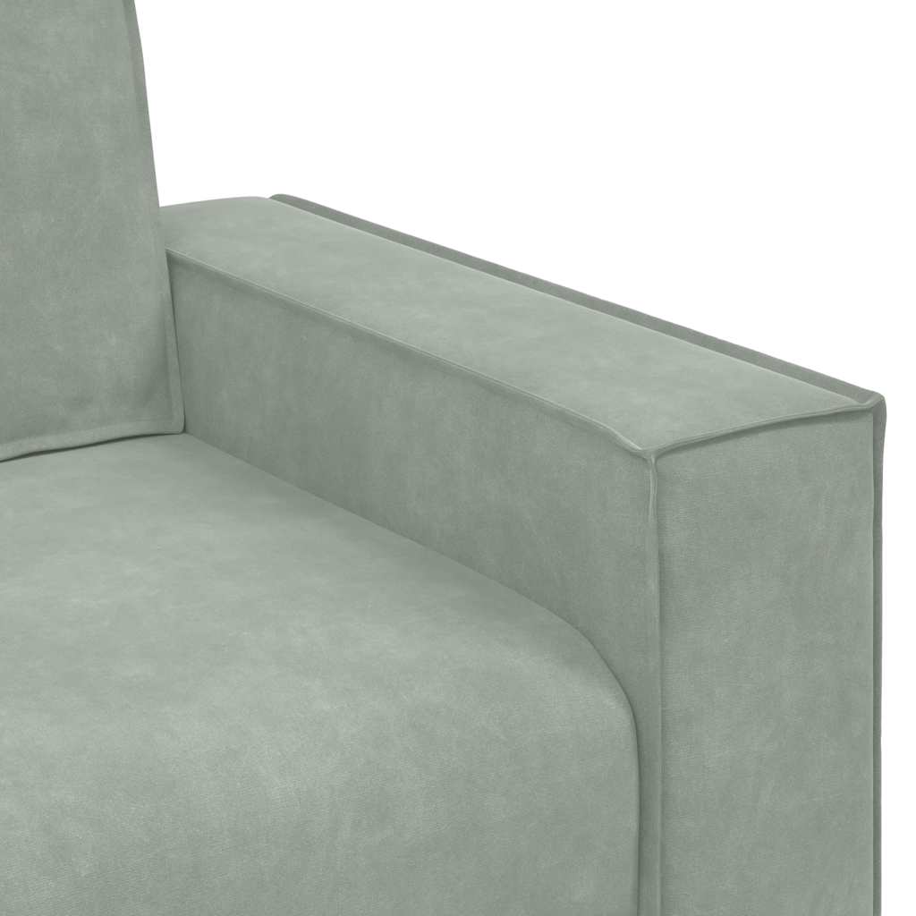Dvosjed Sofa Svijetlosiva 160x78x84 cm Baršun