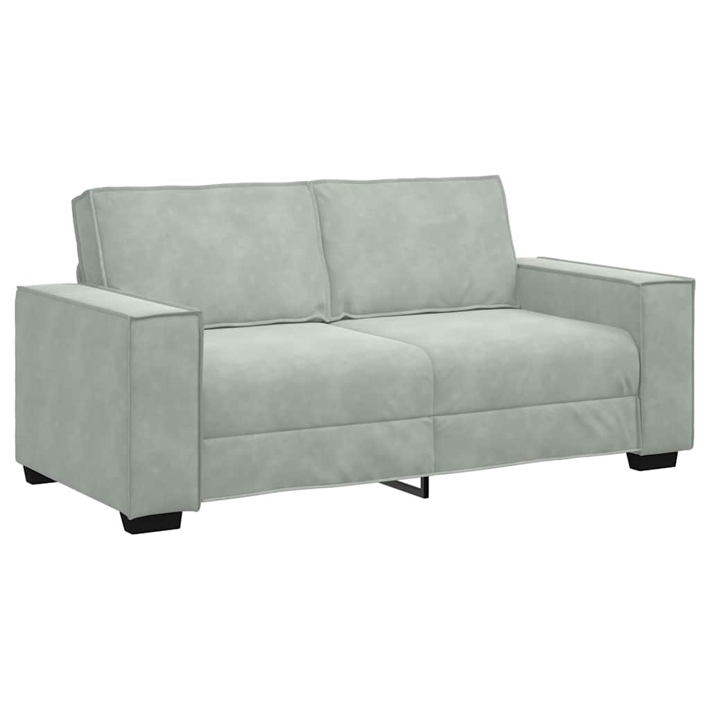 Dvosjed Sofa Svijetlosiva 180x78x84 cm Baršun