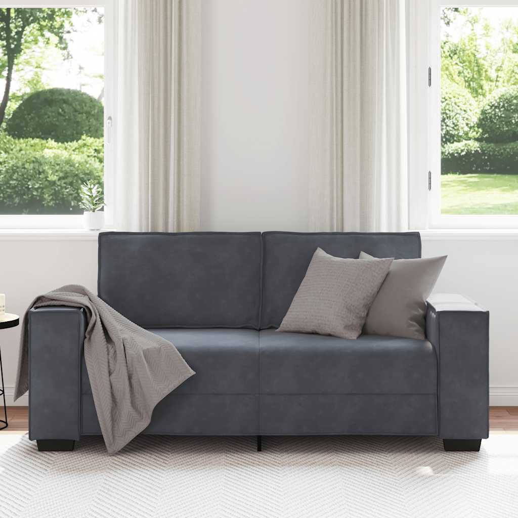 Dvosjed Sofa Tamno siva 180x78x84 cm Baršun